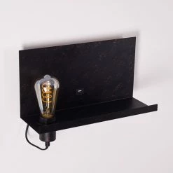 Hofstein Moheda Wandleuchte Schwarz, Rostfarben, 1-flammig -Wandleuchten Verkaufsgeschäft moheda wandleuchte h3318058 21