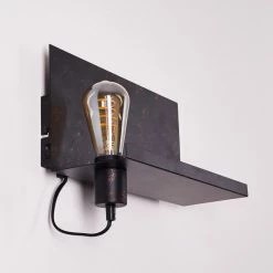 Hofstein Moheda Wandleuchte Schwarz, Rostfarben, 1-flammig -Wandleuchten Verkaufsgeschäft moheda wandleuchte h3318058 24