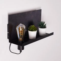 Hofstein Moheda Wandleuchte Schwarz, Rostfarben, 1-flammig -Wandleuchten Verkaufsgeschäft moheda wandleuchte h3318058 5