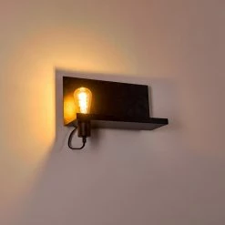 Hofstein Moheda Wandleuchte Schwarz, Rostfarben, 1-flammig -Wandleuchten Verkaufsgeschäft moheda wandleuchte h3318058 7