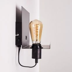 Hofstein Moheda Wandleuchte Schwarz, Rostfarben, 1-flammig -Wandleuchten Verkaufsgeschäft moheda wandleuchte h3318058 8