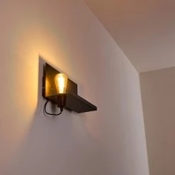 Hofstein Moheda Wandleuchte Schwarz, Rostfarben, 1-flammig -Wandleuchten Verkaufsgeschäft moheda wandleuchte h3318058 9