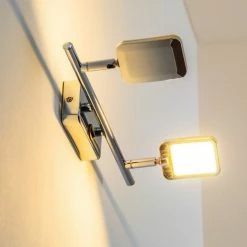 Hofstein Moosonee Wandleuchte LED Chrom, 2-flammig -Wandleuchten Verkaufsgeschäft moosonee wandleuchte h3009635 2