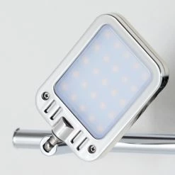 Hofstein Moosonee Wandleuchte LED Chrom, 2-flammig -Wandleuchten Verkaufsgeschäft moosonee wandleuchte h3009635 7