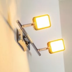 Hofstein Moosonee Wandleuchte LED Chrom, 2-flammig -Wandleuchten Verkaufsgeschäft moosonee wandleuchte h3009635 8