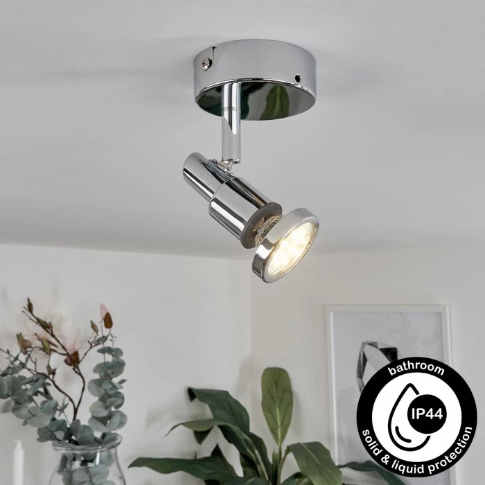 Hofstein Morges Deckenleuchte LED Chrom, 1-flammig 1 Hofstein Morges Deckenleuchte LED Chrom, 1-flammig