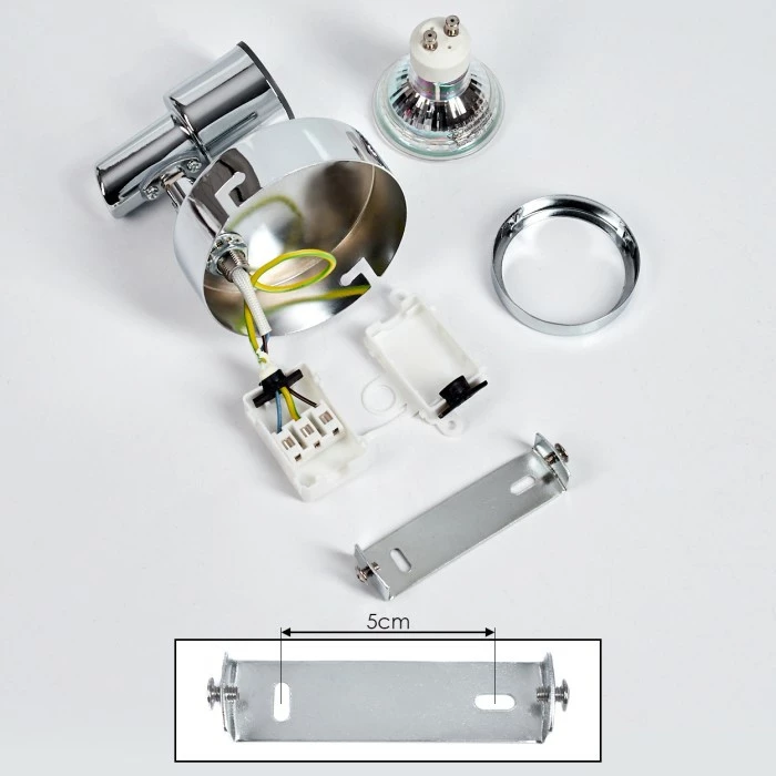 Hofstein Morges Deckenleuchte LED Chrom, 1-flammig 5 Hofstein Morges Deckenleuchte LED Chrom, 1-flammig – Bild 5