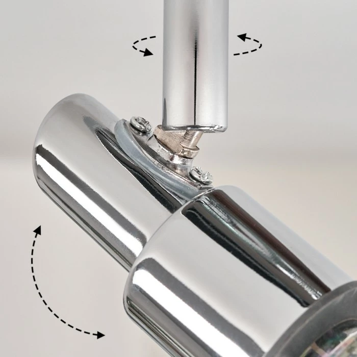 Hofstein Morges Deckenleuchte LED Chrom, 1-flammig 6 Hofstein Morges Deckenleuchte LED Chrom, 1-flammig – Bild 6