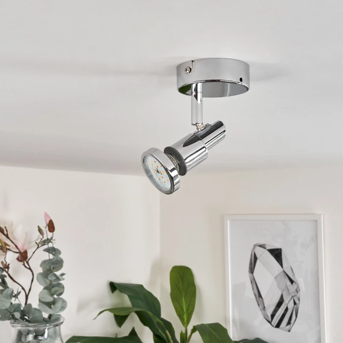 Hofstein Morges Deckenleuchte LED Chrom, 1-flammig 10 Hofstein Morges Deckenleuchte LED Chrom, 1-flammig – Bild 10