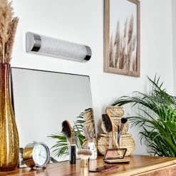 Hofstein Morges Wandleuchte LED Chrom, Transparent, Klar, 1-flammig -Wandleuchten Verkaufsgeschäft morges wandleuchte h3381557 9