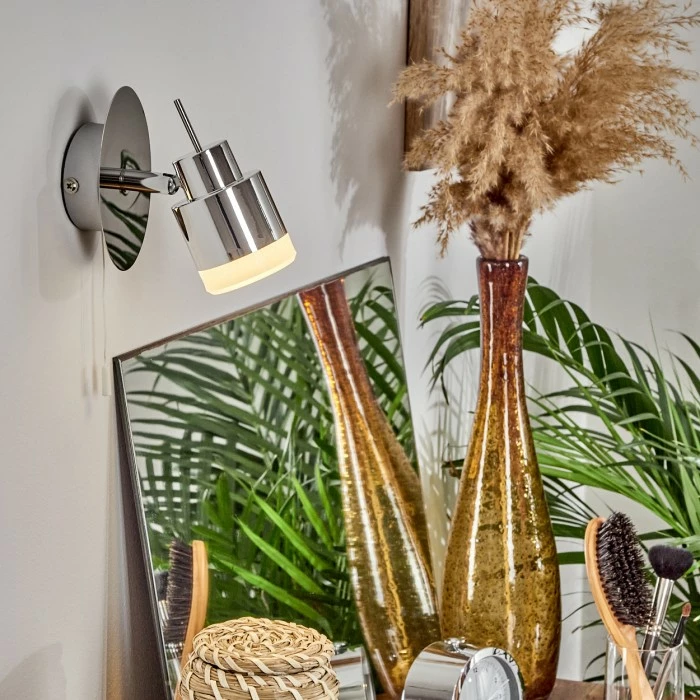 Hofstein Morges Wandleuchte LED Chrom, 1-flammig 11 Hofstein Morges Wandleuchte LED Chrom, 1-flammig – Bild 11