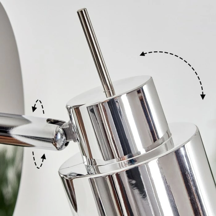 Hofstein Morges Wandleuchte LED Chrom, 1-flammig 6 Hofstein Morges Wandleuchte LED Chrom, 1-flammig – Bild 6