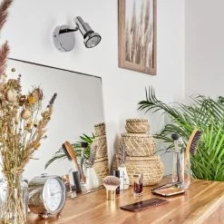 Hofstein Morges Wandleuchte LED Chrom, 1-flammig -Wandleuchten Verkaufsgeschäft morges wandleuchte h3542248 10