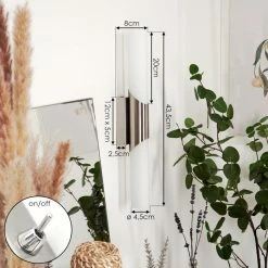 Hofstein Morges Wandleuchte Nickel-Matt, 2-flammig -Wandleuchten Verkaufsgeschäft morges wandleuchte h3577783 3