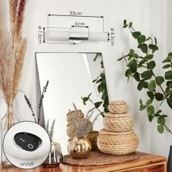 Hofstein Morges Wandleuchte Nickel-Matt, 2-flammig -Wandleuchten Verkaufsgeschäft morges wandleuchte h3577844 3