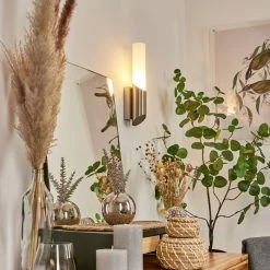 Hofstein Morges Wandleuchte Nickel-Matt, 1-flammig -Wandleuchten Verkaufsgeschäft morges wandleuchte h3610060 8