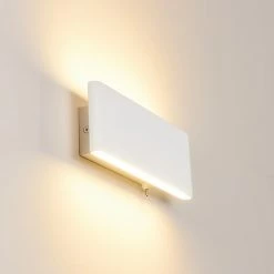 Hofstein Mosambik Wandleuchte LED Wei&szlig;, 1-flammig -Wandleuchten Verkaufsgeschäft mosambik wandleuchte h3372234 2