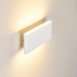 Hofstein Mosambik Wandleuchte LED Wei&szlig;, 1-flammig -Wandleuchten Verkaufsgeschäft mosambik wandleuchte h3372234 3