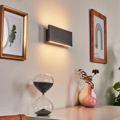 Hofstein Mosambik Wandleuchte LED Schwarz, Wei&szlig;, 1-flammig -Wandleuchten Verkaufsgeschäft mosambik wandleuchte h3394212 10