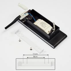 Hofstein Mosambik Wandleuchte LED Schwarz, Wei&szlig;, 1-flammig -Wandleuchten Verkaufsgeschäft mosambik wandleuchte h3394212 4