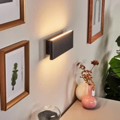 Hofstein Mosambik Wandleuchte LED Schwarz, Wei&szlig;, 1-flammig -Wandleuchten Verkaufsgeschäft mosambik wandleuchte h3394212 6