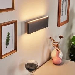 Hofstein Mosambik Wandleuchte LED Schwarz, Wei&szlig;, 1-flammig -Wandleuchten Verkaufsgeschäft mosambik wandleuchte h3416334 6