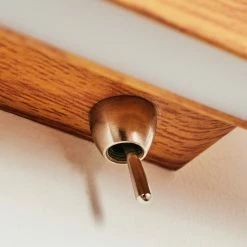 Hofstein Mosambik Wandleuchte LED Nickel-Matt, Braun, Holz dunkel, 1-flammig -Wandleuchten Verkaufsgeschäft mosambik wandleuchte h3437261 2