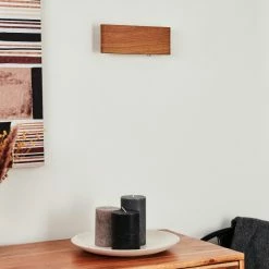 Hofstein Mosambik Wandleuchte LED Nickel-Matt, Braun, Holz dunkel, 1-flammig -Wandleuchten Verkaufsgeschäft mosambik wandleuchte h3437261 9