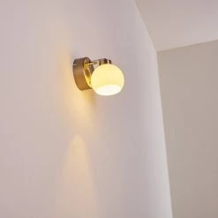 Hofstein Motala Wandleuchte LED Nickel-Matt, 1-flammig, Fernbedienung, Farbwechsler -Wandleuchten Verkaufsgeschäft motala wandleuchte h3299913 do2 10