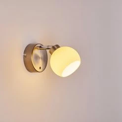 Hofstein Motala Wandleuchte LED Nickel-Matt, 1-flammig, Fernbedienung, Farbwechsler -Wandleuchten Verkaufsgeschäft motala wandleuchte h3299913 do2 29