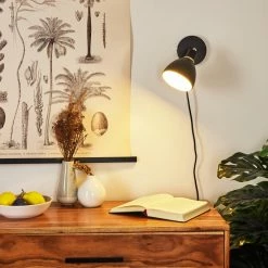 Hofstein Nabounay Wandleuchte Messing, Schwarz, 1-flammig -Wandleuchten Verkaufsgeschäft nabounay wandleuchte h3414859 6