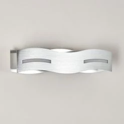 Hofstein Nagold Wandleuchte LED Nickel-Matt, Chrom, 1-flammig -Wandleuchten Verkaufsgeschäft nagold wandleuchte h3307410 13