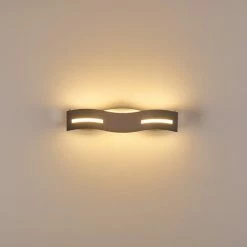 Hofstein Nagold Wandleuchte LED Nickel-Matt, Chrom, 1-flammig -Wandleuchten Verkaufsgeschäft nagold wandleuchte h3307410 14