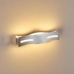 Hofstein Nagold Wandleuchte LED Nickel-Matt, Chrom, 1-flammig -Wandleuchten Verkaufsgeschäft nagold wandleuchte h3307410 3