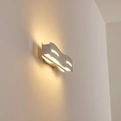 Hofstein Nagold Wandleuchte LED Nickel-Matt, Chrom, 1-flammig -Wandleuchten Verkaufsgeschäft nagold wandleuchte h3307410 9