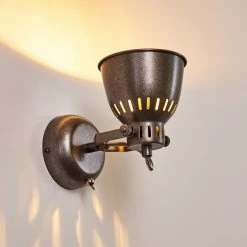 Hofstein Nanlia Wandleuchte Grau, Silber, 1-flammig -Wandleuchten Verkaufsgeschäft nanlia wandleuchte h3175439 do1 11