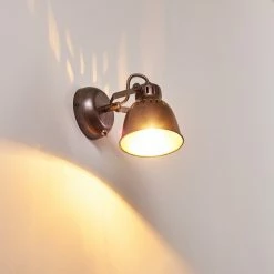 Hofstein Nanlia Wandleuchte Grau, Silber, 1-flammig -Wandleuchten Verkaufsgeschäft nanlia wandleuchte h3175439 do1 2