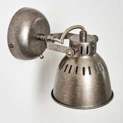 Hofstein Nanlia Wandleuchte Grau, Silber, 1-flammig -Wandleuchten Verkaufsgeschäft nanlia wandleuchte h3175439 do1 4