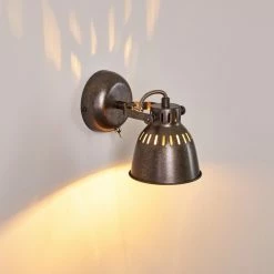 Hofstein Nanlia Wandleuchte Grau, Silber, 1-flammig -Wandleuchten Verkaufsgeschäft nanlia wandleuchte h3175439 do1 8