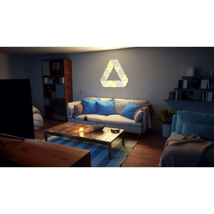 nanoleaf Erweiterungspack Wandleuchte 3er-Pack LED Weiß, 1-flammig, Fernbedienung, Farbwechsler 6 nanoleaf Erweiterungspack Wandleuchte 3er-Pack LED Weiß, 1-flammig, Fernbedienung, Farbwechsler – Bild 6