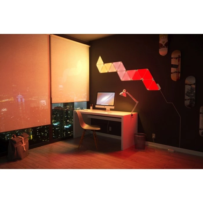 nanoleaf Erweiterungspack Wandleuchte 3er-Pack LED Weiß, 1-flammig, Fernbedienung, Farbwechsler 9 nanoleaf Erweiterungspack Wandleuchte 3er-Pack LED Weiß, 1-flammig, Fernbedienung, Farbwechsler – Bild 9