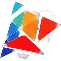 nanoleaf Rhythm Starter Kit Wandleuchte 9er-Pack LED Weiß, 1-flammig, Fernbedienung, Farbwechsler -Wandleuchten Verkaufsgeschäft nanoleaf rhythm starter kit wandleuchte 9er pack nl28 2002tw 9pk 10