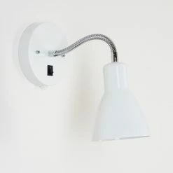 Hofstein Naouli Wandleuchte Chrom, Schwarz, Wei&szlig;, 1-flammig -Wandleuchten Verkaufsgeschäft naouli wandleuchte h3414996 7