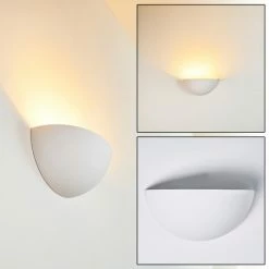 Hofstein Nasaker Wandleuchte Wei&szlig;, 1-flammig