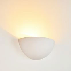 Hofstein Nasaker Wandleuchte Wei&szlig;, 1-flammig -Wandleuchten Verkaufsgeschäft nasaker wandleuchte h3118436 do1 11