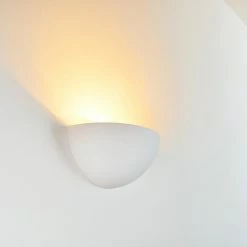 Hofstein Nasaker Wandleuchte Wei&szlig;, 1-flammig -Wandleuchten Verkaufsgeschäft nasaker wandleuchte h3118436 do1 2