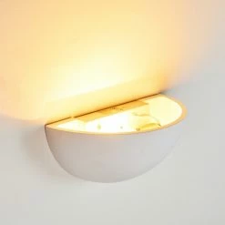 Hofstein Nasaker Wandleuchte Wei&szlig;, 1-flammig -Wandleuchten Verkaufsgeschäft nasaker wandleuchte h3118436 do1 9