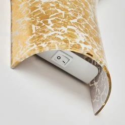 Hofstein Nerola Wandleuchte Gold, 1-flammig -Wandleuchten Verkaufsgeschäft nerola wandleuchte h169637 do4 15