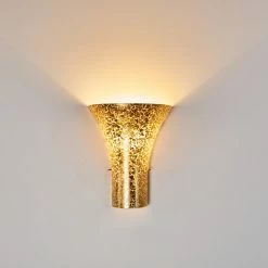 Hofstein Nerola Wandleuchte Gold, 1-flammig -Wandleuchten Verkaufsgeschäft nerola wandleuchte h169637 do4 9