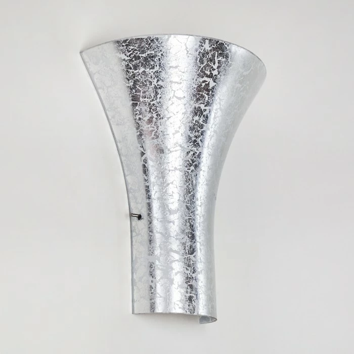 Hofstein Nerola Wandleuchte Silber, 1-flammig 11 Hofstein Nerola Wandleuchte Silber, 1-flammig – Bild 11